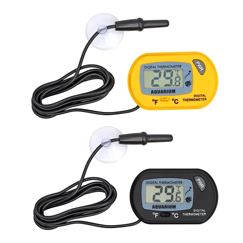 Fish Tank Thermometer LCD Digital Aquarium Temperature Water Meter Aquarium Temp Detector Fish Alarm Pet Suppl