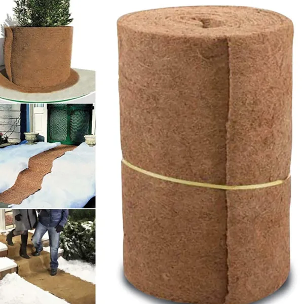 Coconut Liner Sheet Coco Plant Fiber Roll Natural Carpet Mat Reptile Bedding Supplies Winter Insulation Flower