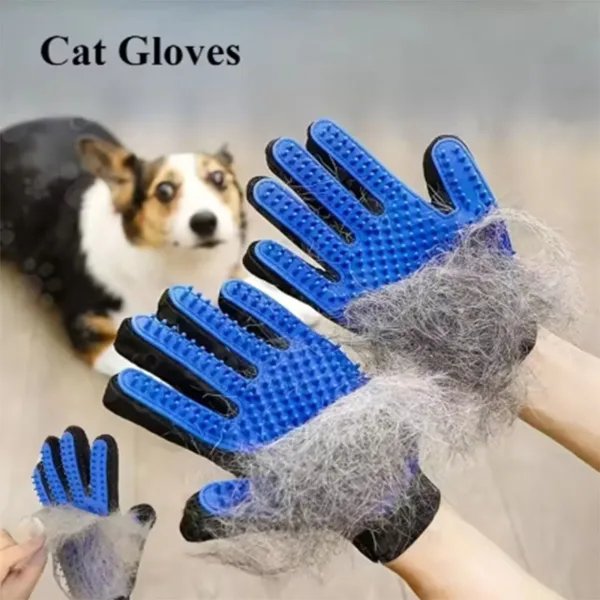 Pet Hair Glove Comb Pet Dog Cat Grooming Cleaning Glove Deshedding Hair Remover Massage Brush Animal Supplies 