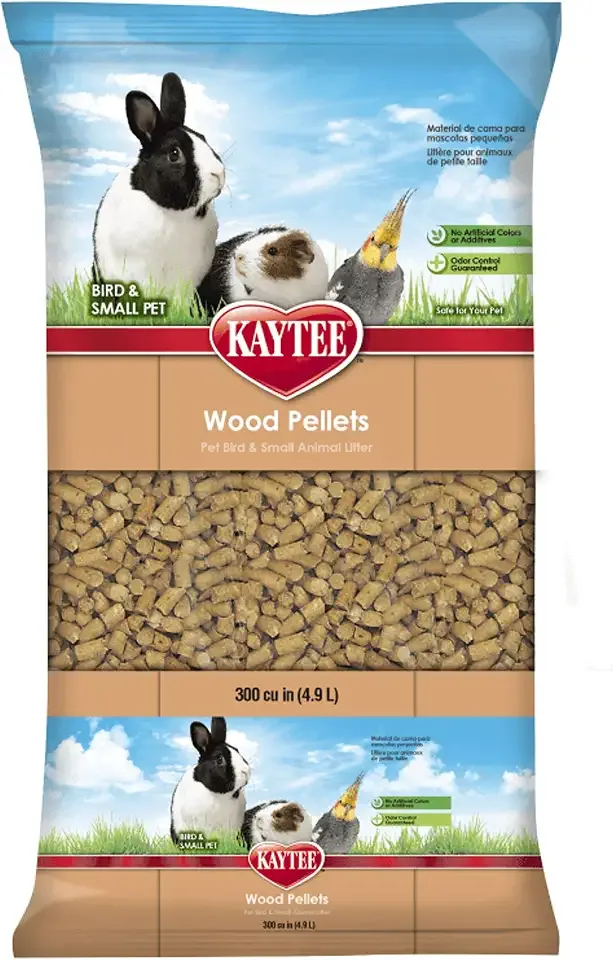 Kaytee Wood Pellets Pet Bird & Small Animal Litter, 8 lb Bag