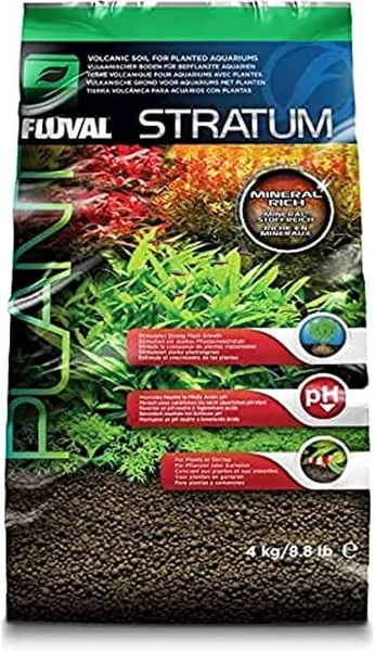 Fluval 12694 Plant and Shrimp Stratum for Freshwater Fish Tanks, 8.8 lbs. – Aquarium Substrate for Strong Plan