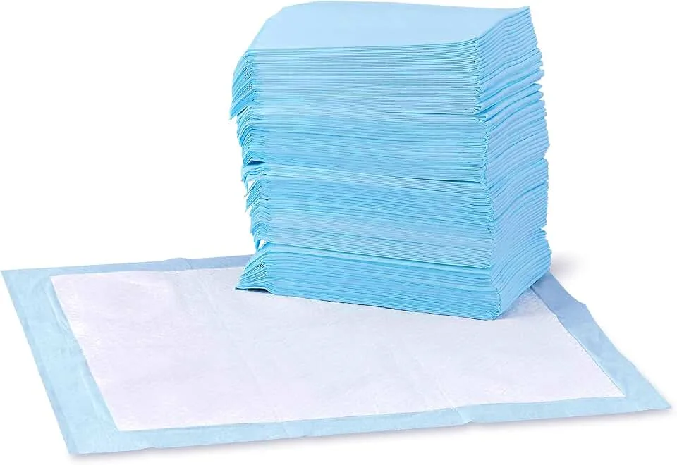 Amazon Basics Leak-Proof Dog and Puppy Potty Training Pee Pads with Quick-Dry 5-Layer Super Absorbent Design, 
